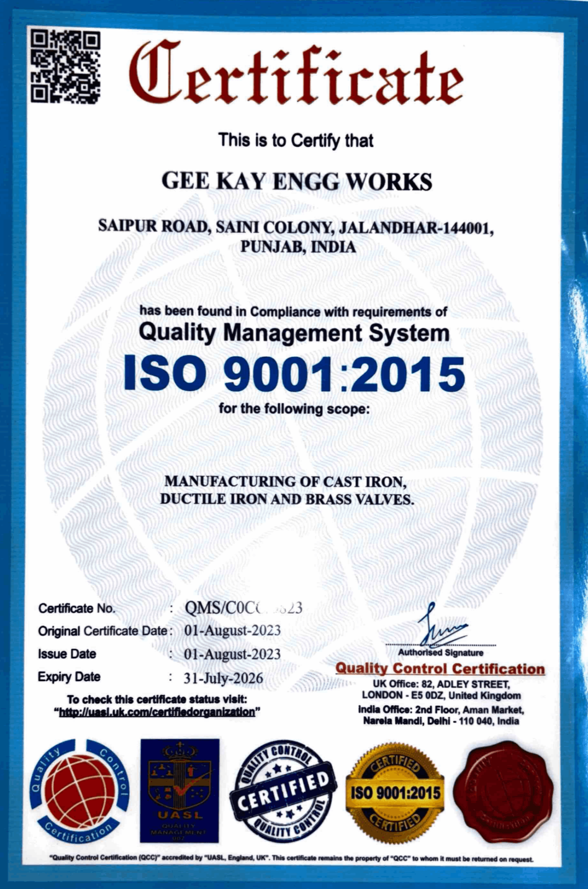 Drona Valves - GEEKAY ENGG. WORKS
